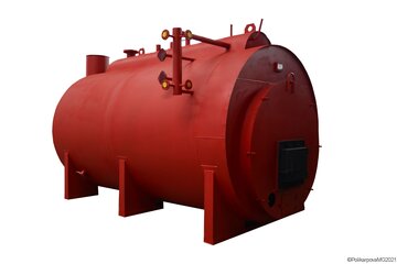 Паровой котел на угле 1200 кг